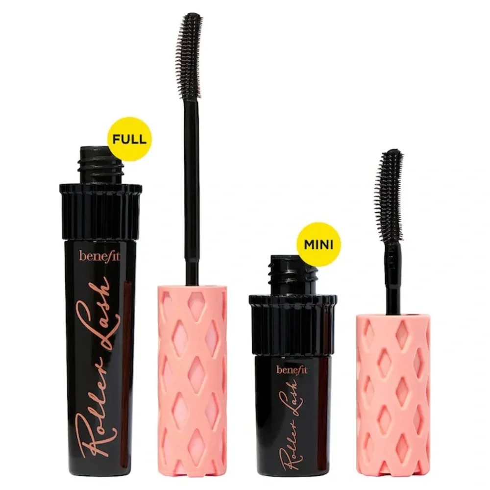 🆕 BENEFIT COSMETICS Roller Lash Curling & Lifting Mascara in Black Mini Size NIB